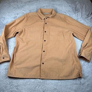 Outerknown Shirt Mens 2XL Corduroy Organic Cotton Long Sleeve Pockets